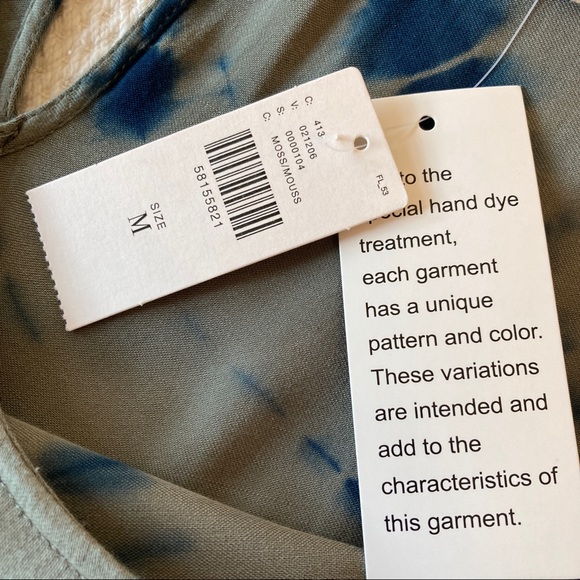 Anthropologie Eliska Tie-Dye Maxi Dress shortened hem Dolan left coast M - Picture 13 of 15